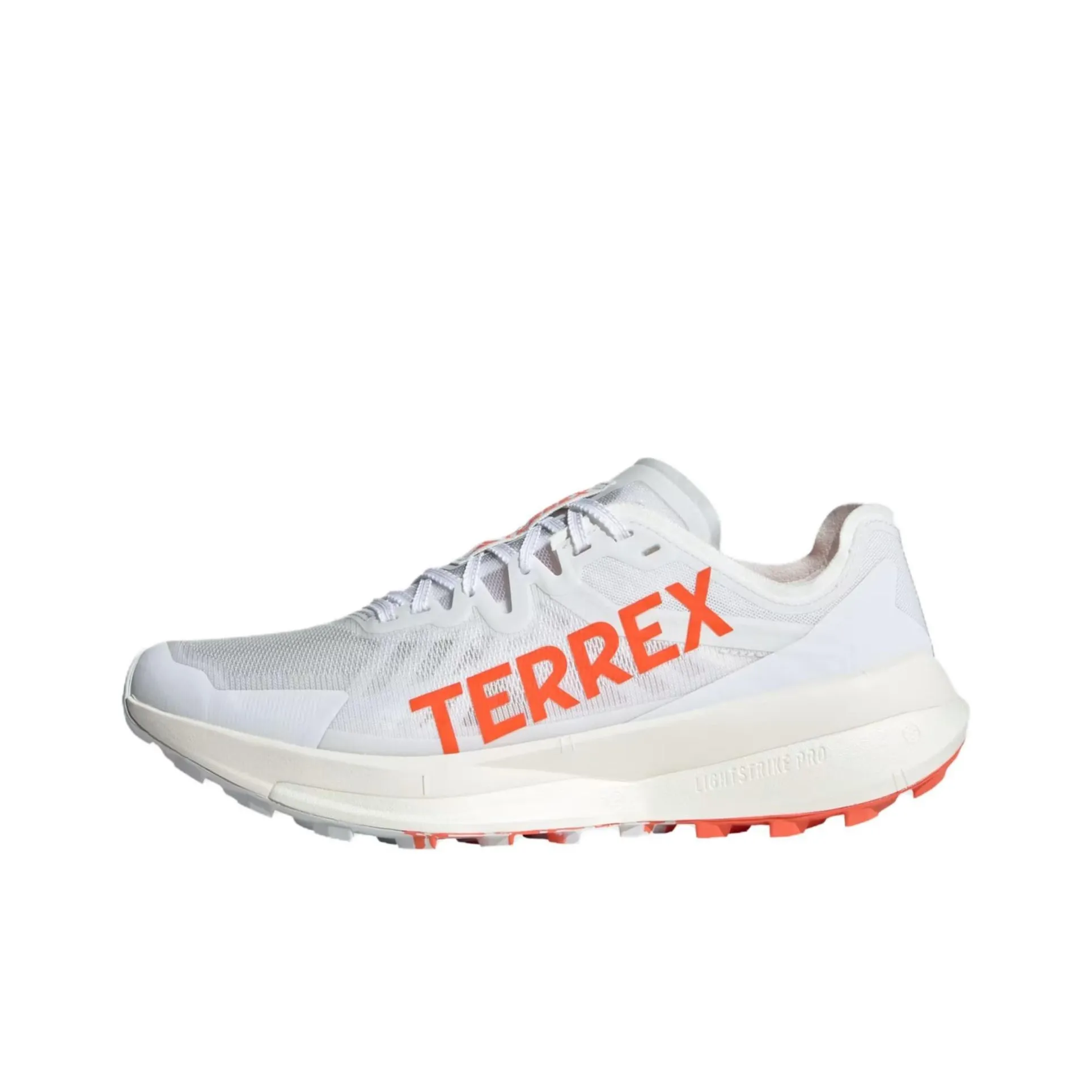 adidas Terrex Agravic Speed Slip Устойчивый к истиранию Низкий Топ Беговые кроссовки Мужские Белый Оранжевый