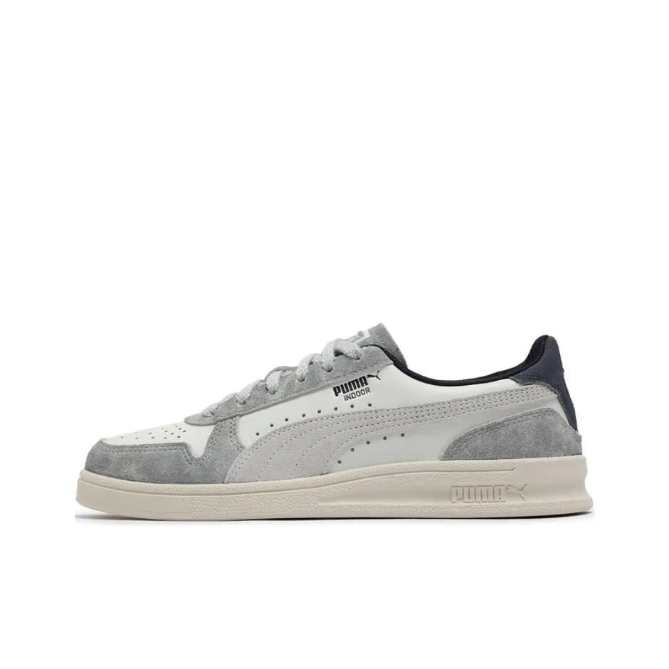 PUMA Low Top Skateboard Shoes Unisex White Gray Blue