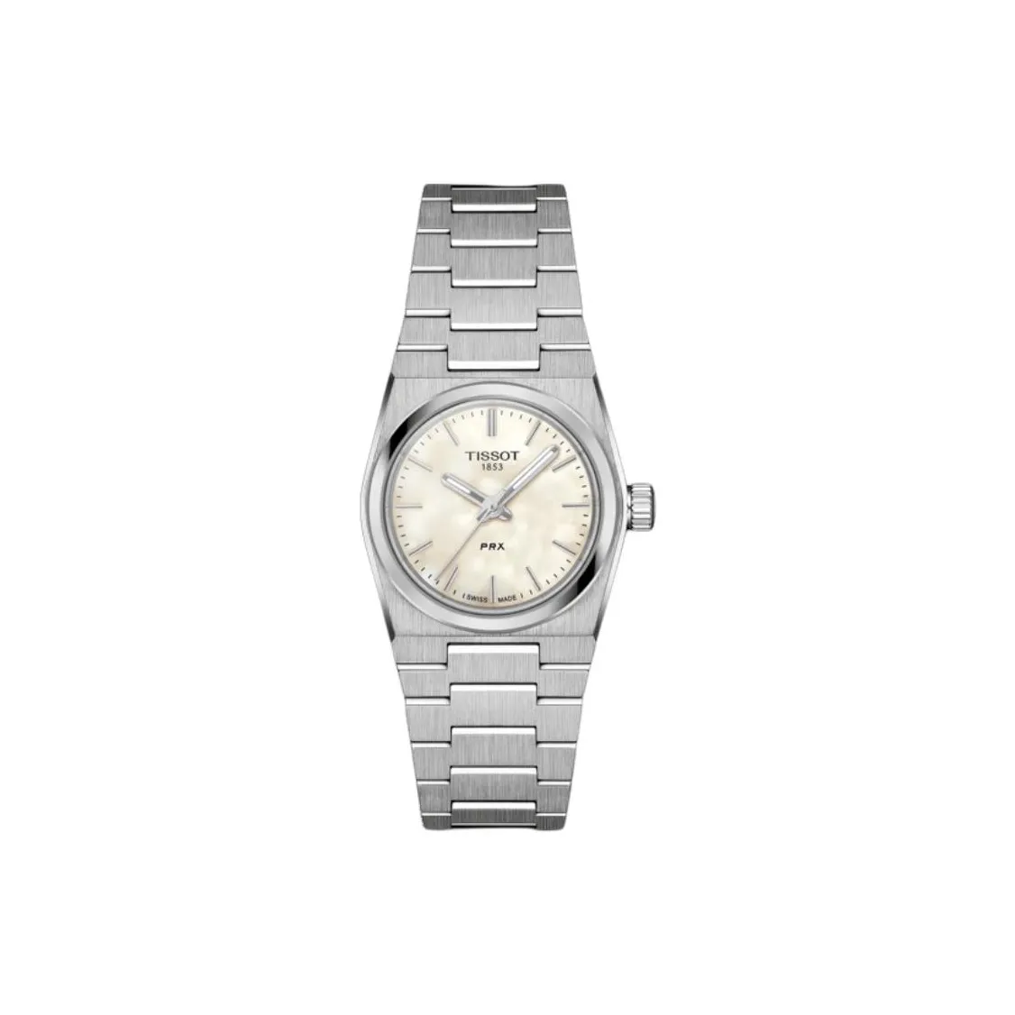 TISSOT Quartz Механизм Женские часы 25 мм Белый циферблат Корпус из нержавеющей стали Ремешок из нержавеющей стали