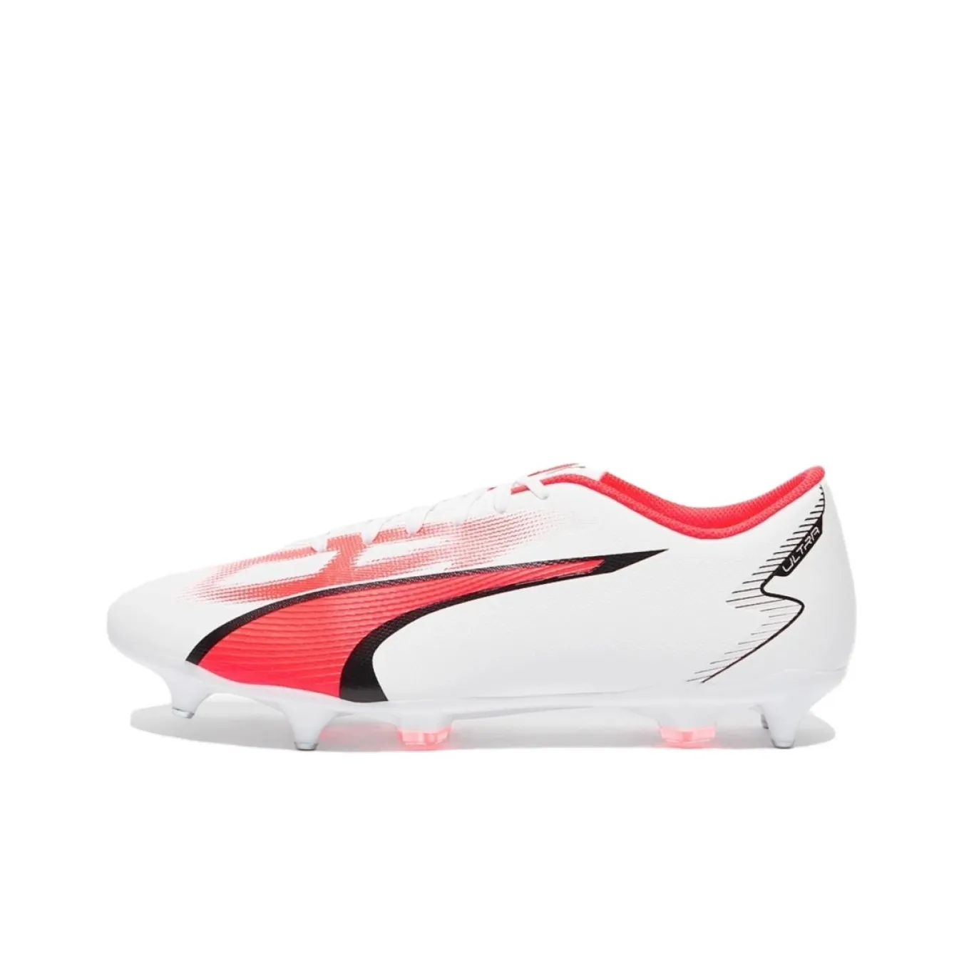 PUMA Ultra Play Футбольные бутсы Мужские Белый Красный