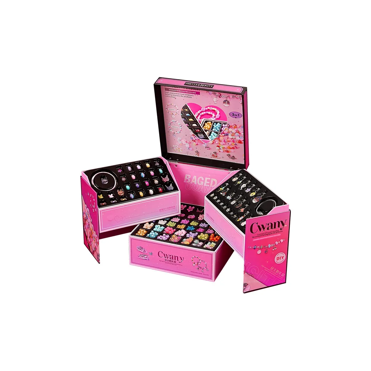 WANWEIMAN Девушка Шкатулка для украшений DIY Браслет с бусинами Аксессуар Игрушки