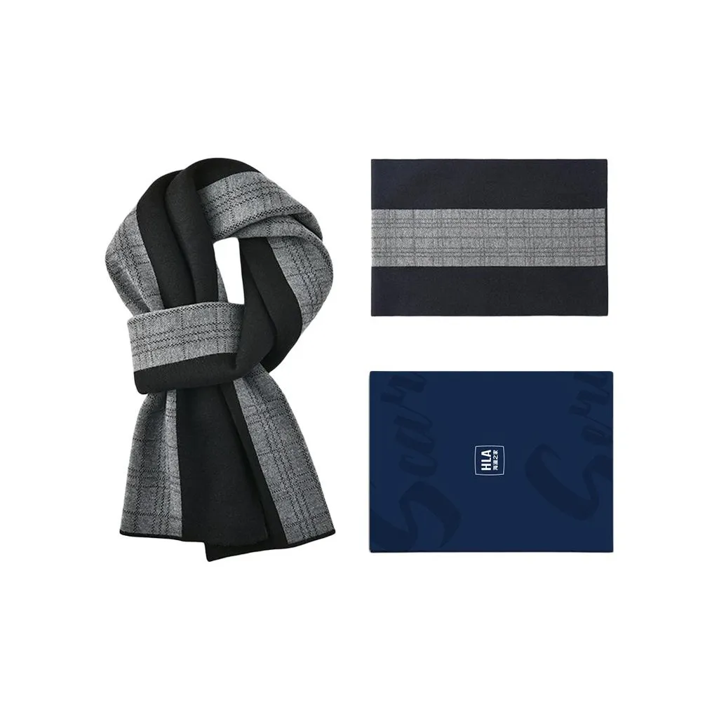 HLA Смесовая шерсть Вязаные шарфы Унисекс