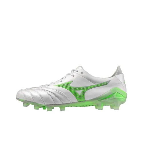 Mizuno Morelia Neo 4 Футбольные бутсы Низкие Белые/Зеленые Унисекс