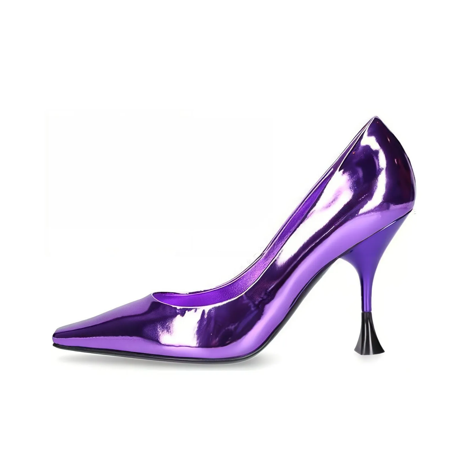 3Juin Metallic-effect 95mm Heel Pumps