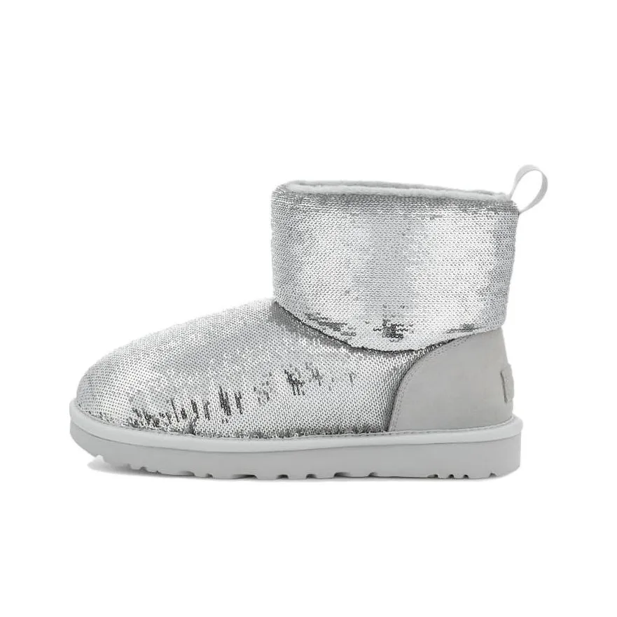 UGG Classic Mini Boot Mirror Ball Silver Women's