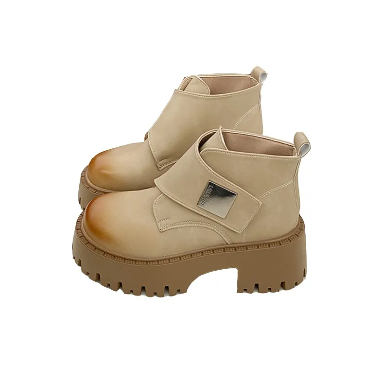 NUNZ Ankle Boots Women's Khaki/Yellow/Black