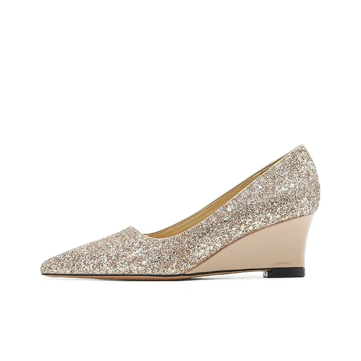 Zubumei Wedge Heel High Heels 5cm Women's