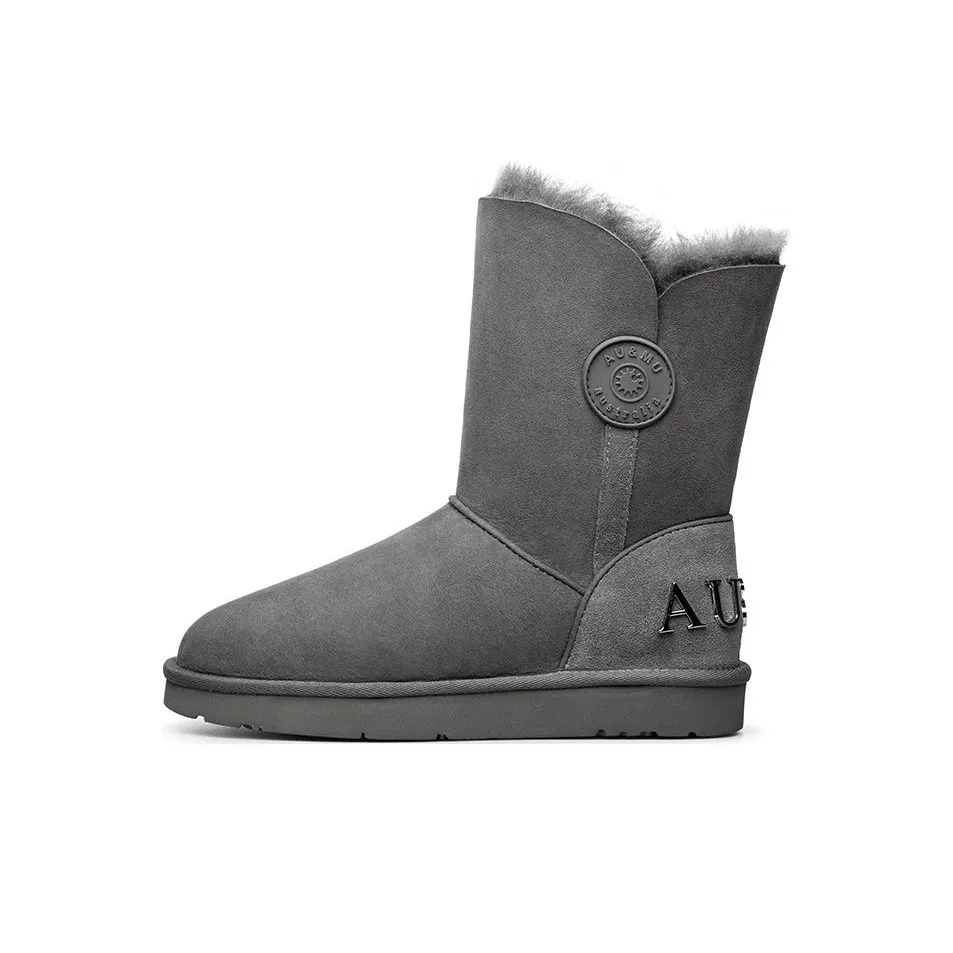 AU&MU Сноубутсы Серые Женские
