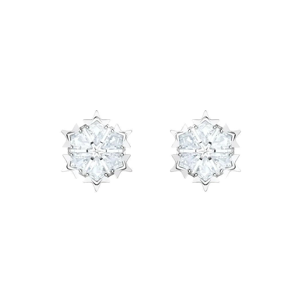 Swarovski Artificial Crystal Earrings Women's White
