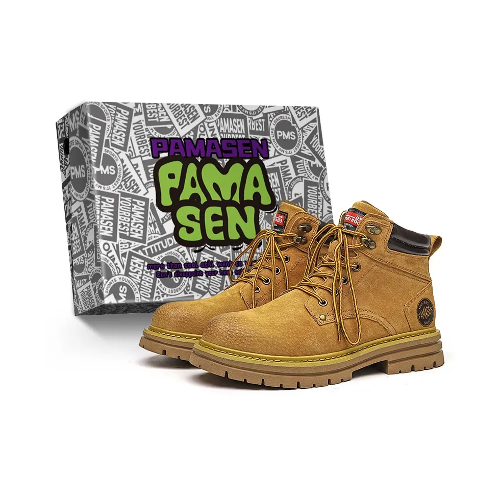 PAMASEN Короткий Мартин Ботинок Унисекс Коробка Включено