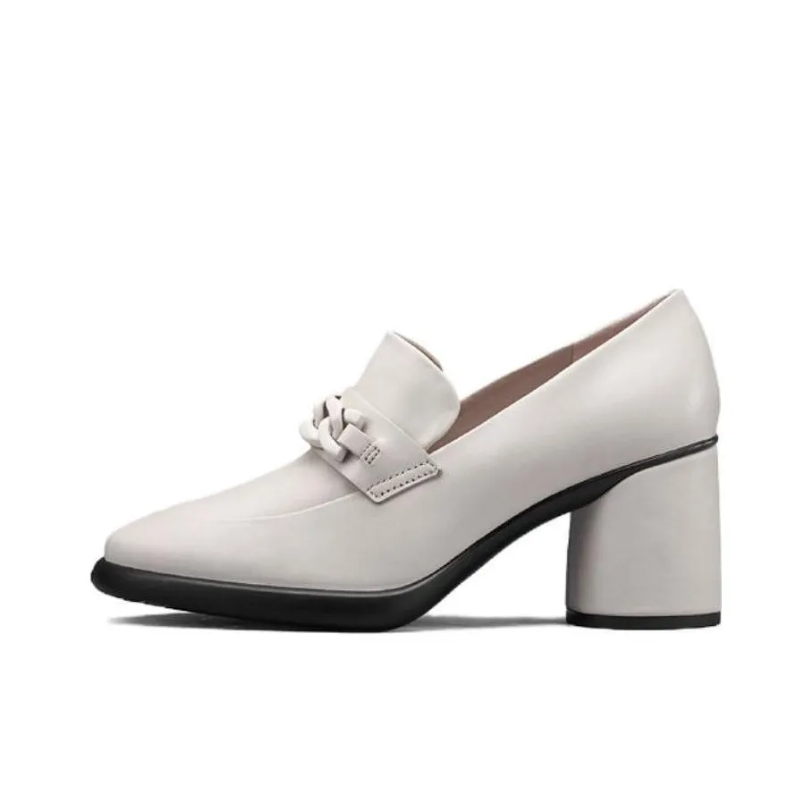 Ecco Квадратный каблук Высокие каблуки 6,5 см Женские Лаймово-серый