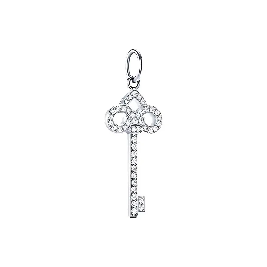 TIFFANY & CO. White Gold Charms / Pendants Women's Silver