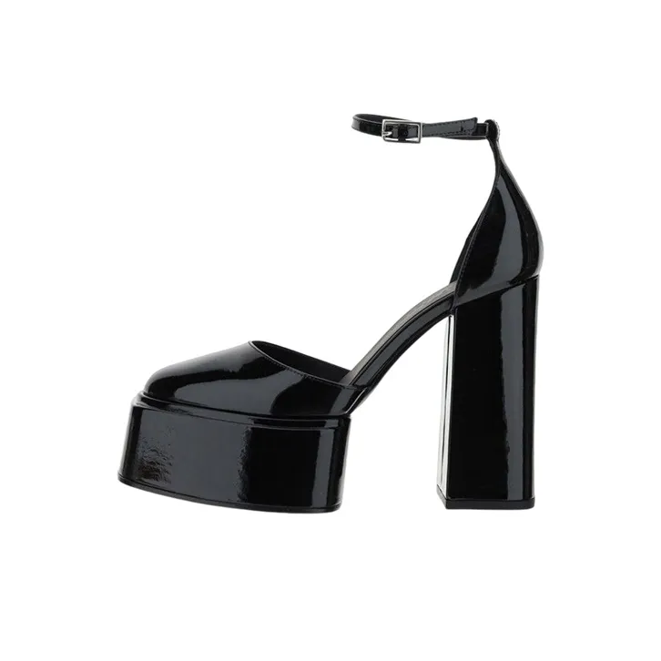 3Juin 115mm Platform Leather Pumps