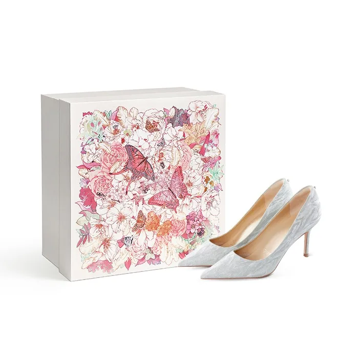 7or9 Moonstone Valentine Box Slim Heel High Heels 9cm Women's Silver