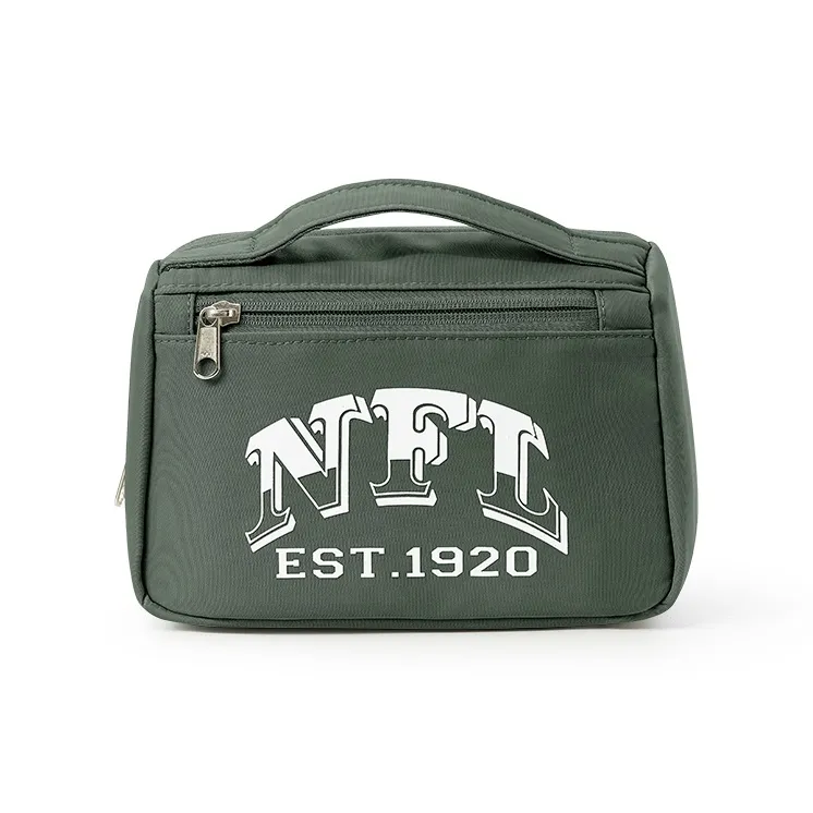 NFL Fabric Toiletry Bag, Makeup Bag Women's Green