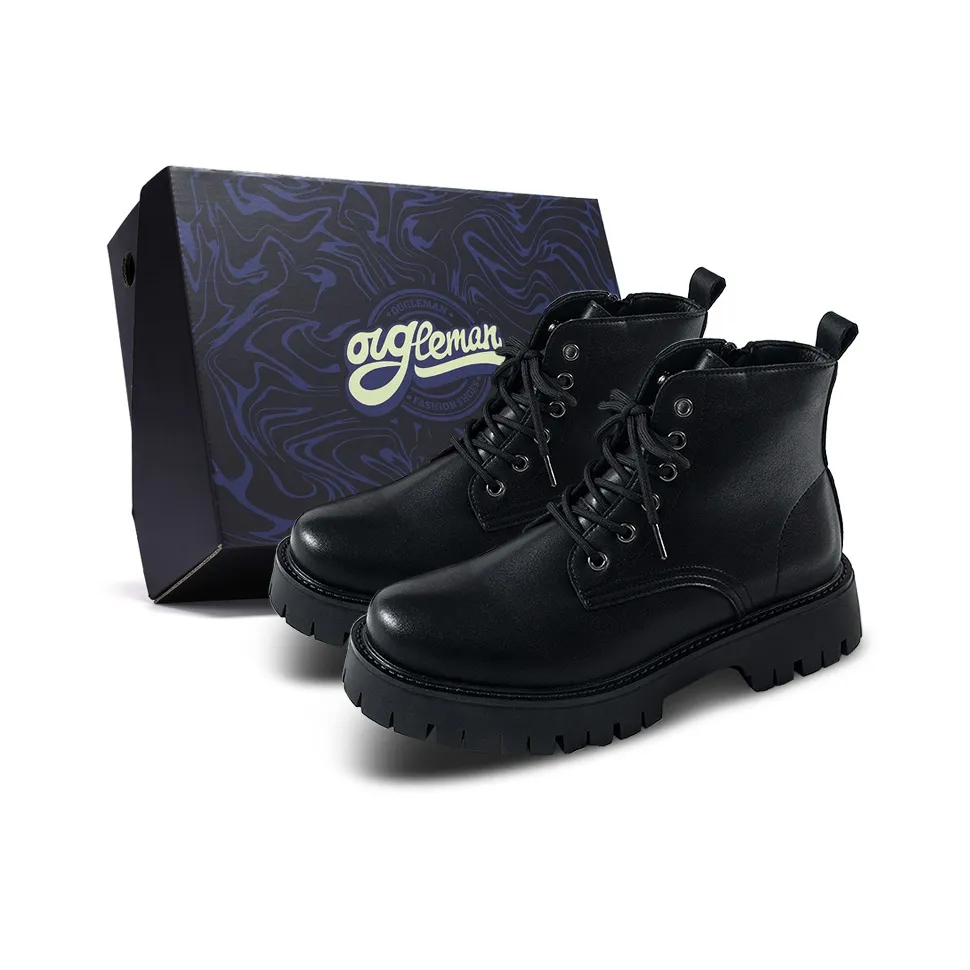 OUGLEMEN Короткий Мартин Бот Мужской Черный Коробка