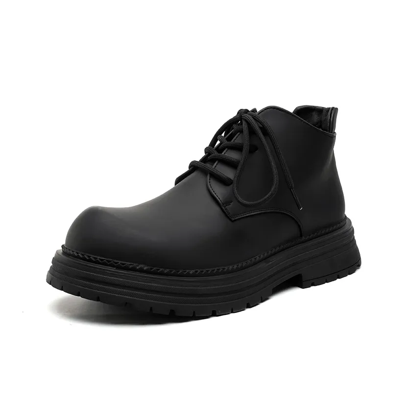 V ZERO FIVE Короткий Мартин Ботинок 5CM Мужской Черный