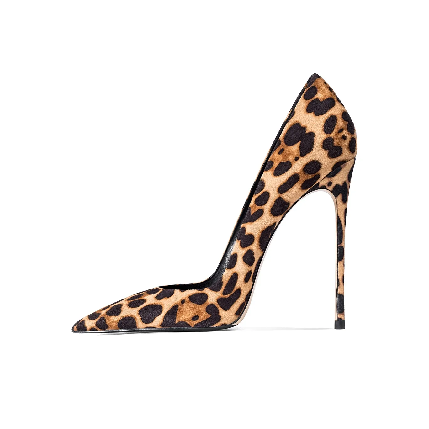 Ganxiaojie Узкий каблук Высокие каблуки Женские Леопардовый принт