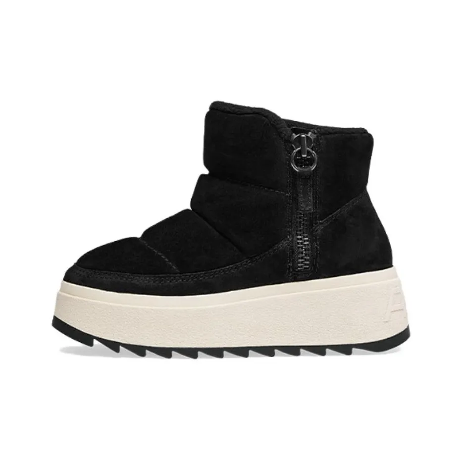 Пепельный Abrasion Resistant Короткий Сноубутсы для Женских