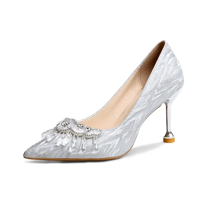 Crelinkxlat Узкий каблук Высокие каблуки Женские