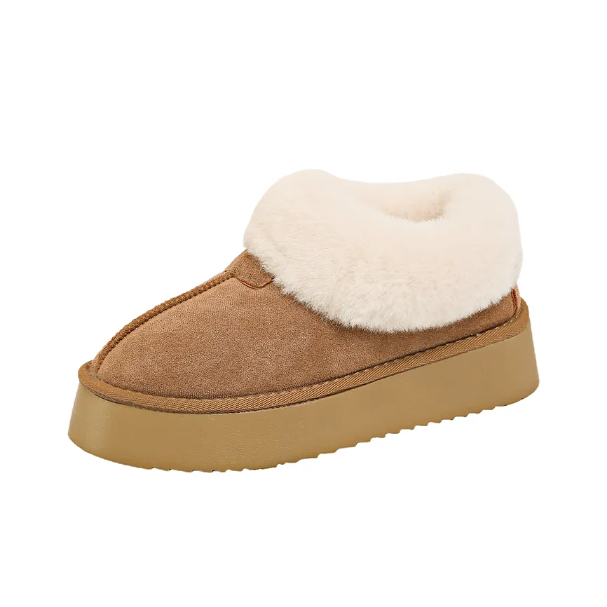 Little Red Man Thermal Ankle Length Snow Boots Women's Khaki