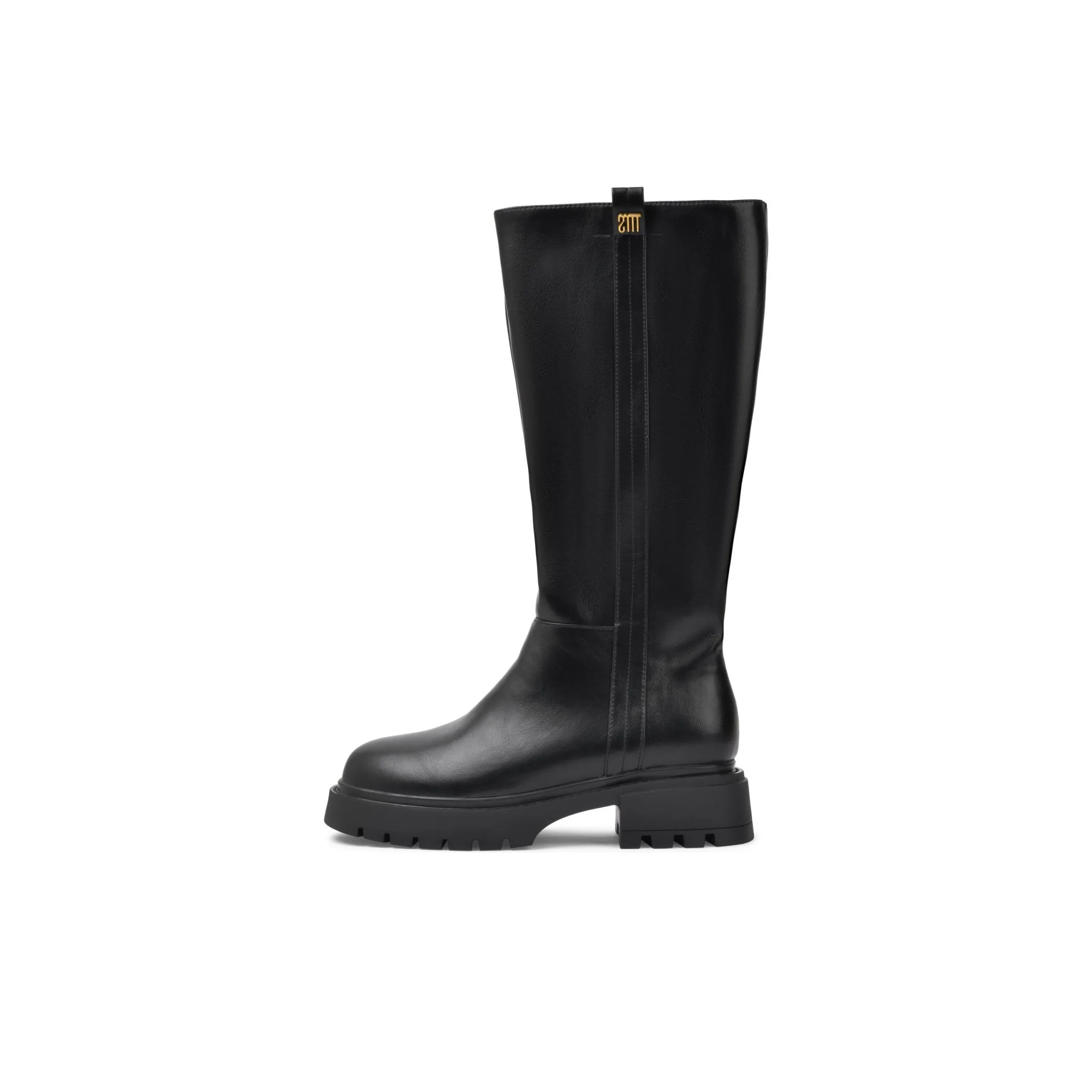 TOOMANYSHOES Играющий POLO Колено Высокие сапоги Женские Черный