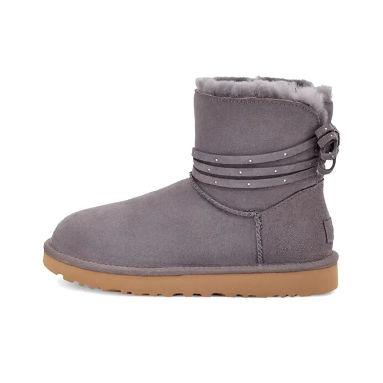 UGG Mini Bailey Bling Bow 'Grey' Women's