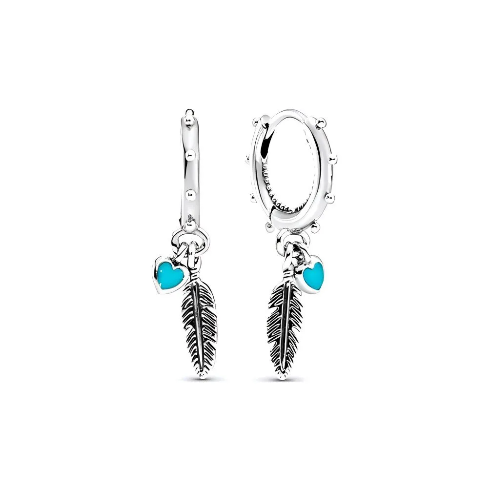 Pandora 925 Sterling Silver Stud Earrings Women's Silver