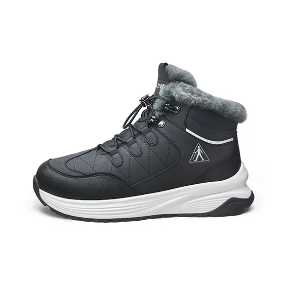 ZULIZ Minus 30 Degrees Мягкая кожа Ботинки Теплоизоляционный Водонепроницаемый Противоскользящий Короткий MID Голень Платформа Сноубутсы Унисекс