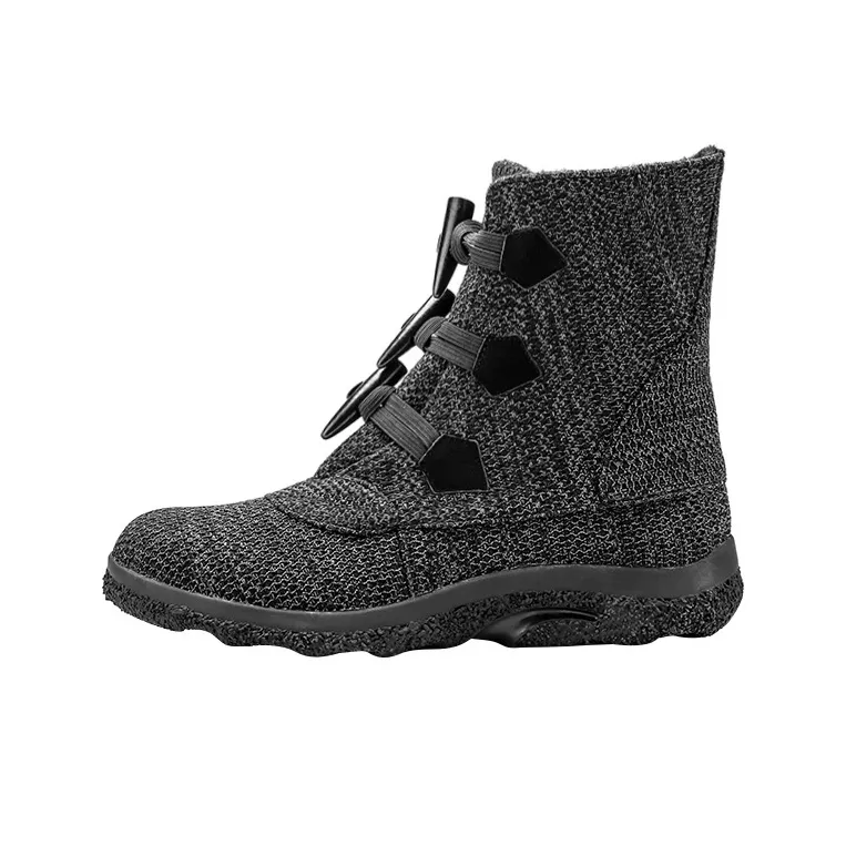 NORVINCY Thermal Slip Resistant Snow Boots Unisex Iron Gray