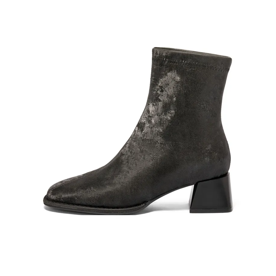 BELLE Ботильоны 4,5 см Женские Черный Бежевый Светло-Серый