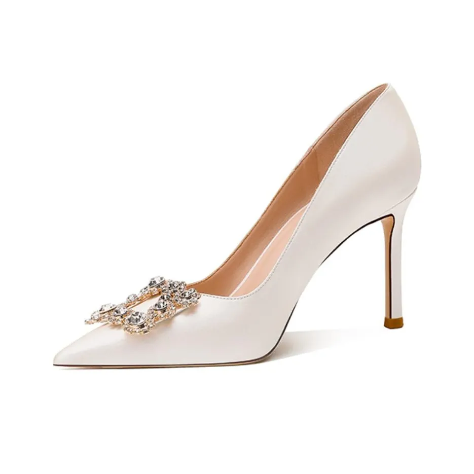 Li Ke Узкий каблук Высокие каблуки Женские Белые