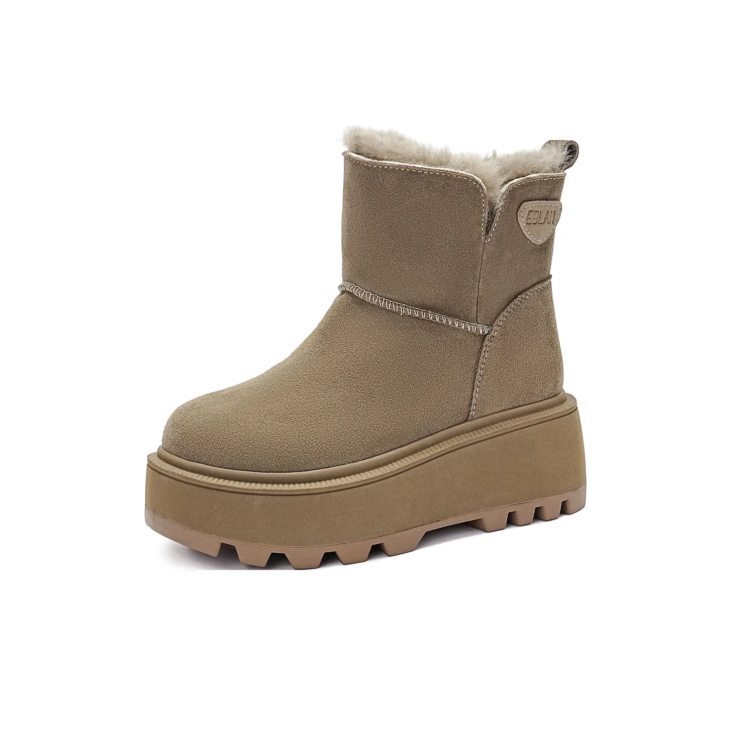 EBLAN Сноубутсы Хаки с флисовой подкладкой Женские