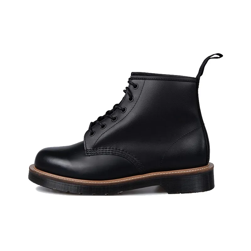 Dr.Martens 101 Солома Короткий MID Голень Мартин Ботинок Мужской Черный