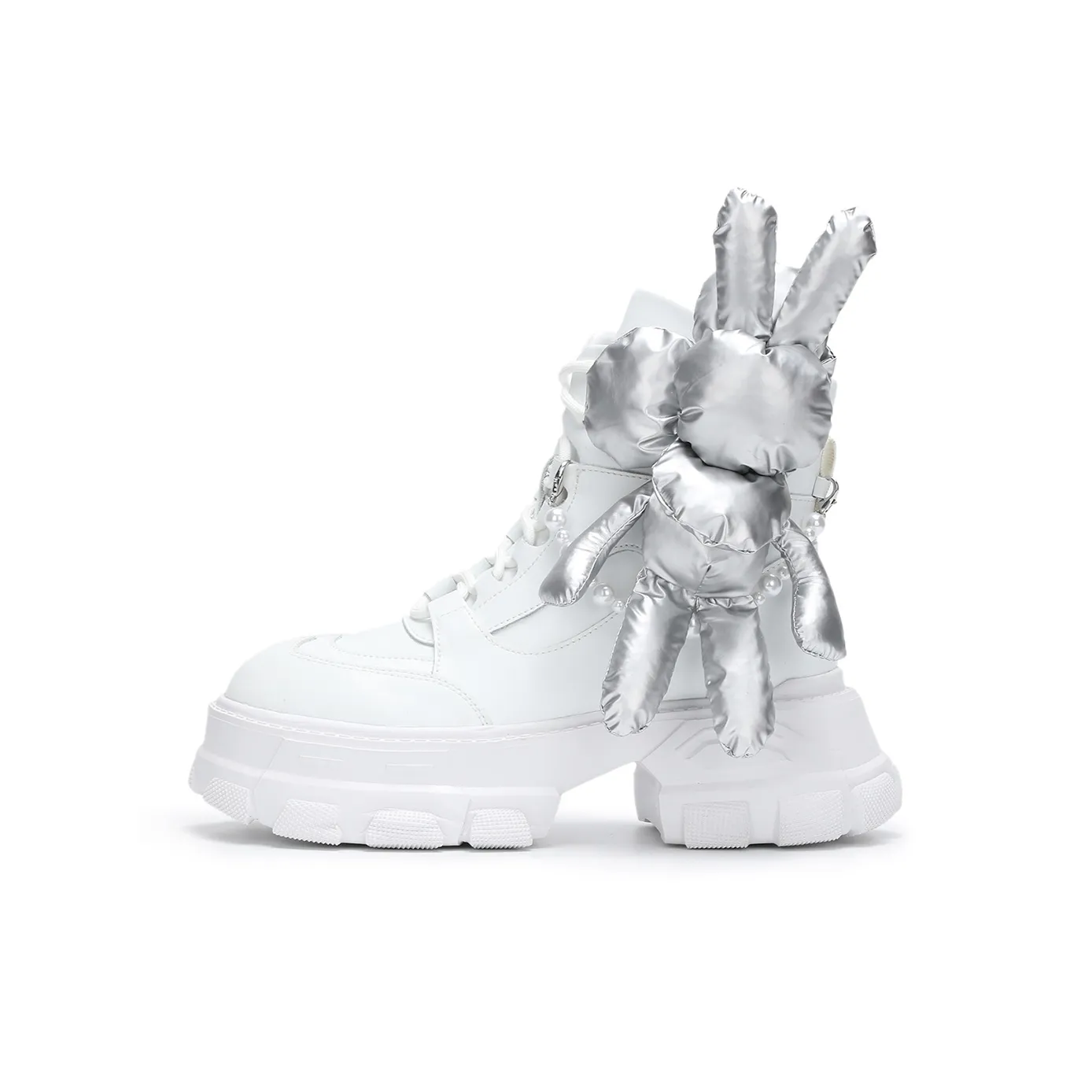 SATURDAY MODE 12,5 см Мартин Ботинок 6,5 см Женские Белые