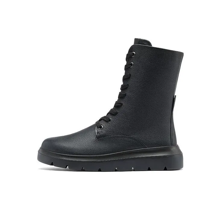 Ecco Nouvelle Logo-embossed Leather Boots Women's