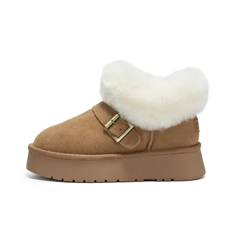 ZGR Термический Увеличение Высоты Короткие Снежные Ботинки Женские