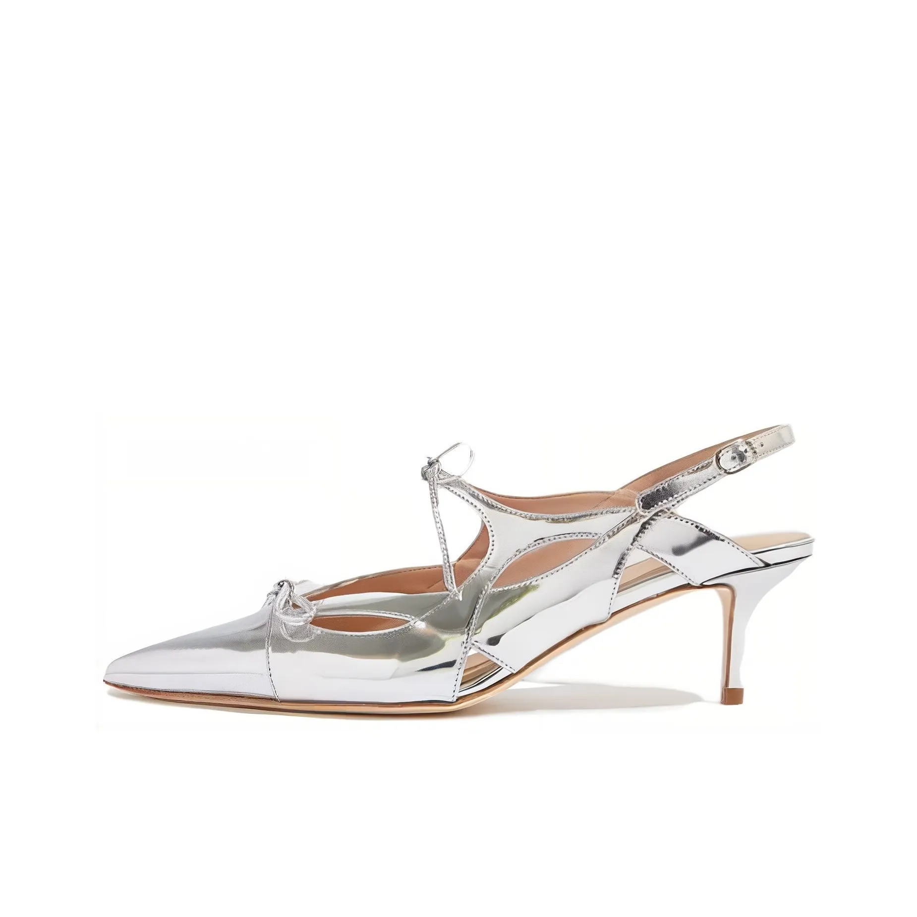 SCAROSSO X Paula Cademartori Cinderella Leather Pumps
