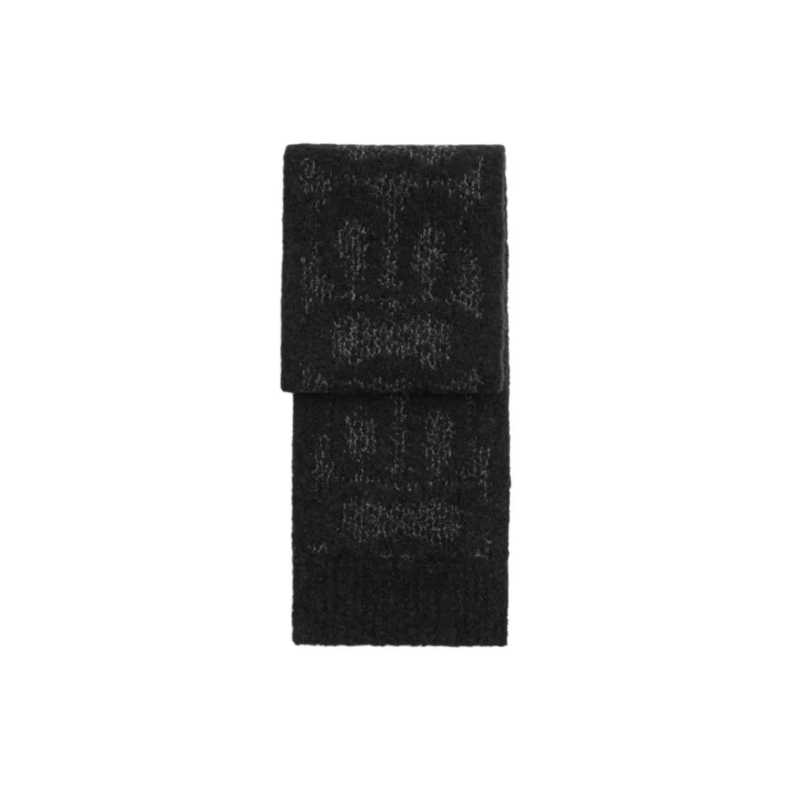 COACH Смесовая шерсть Вязаные шарфы Унисекс Черный