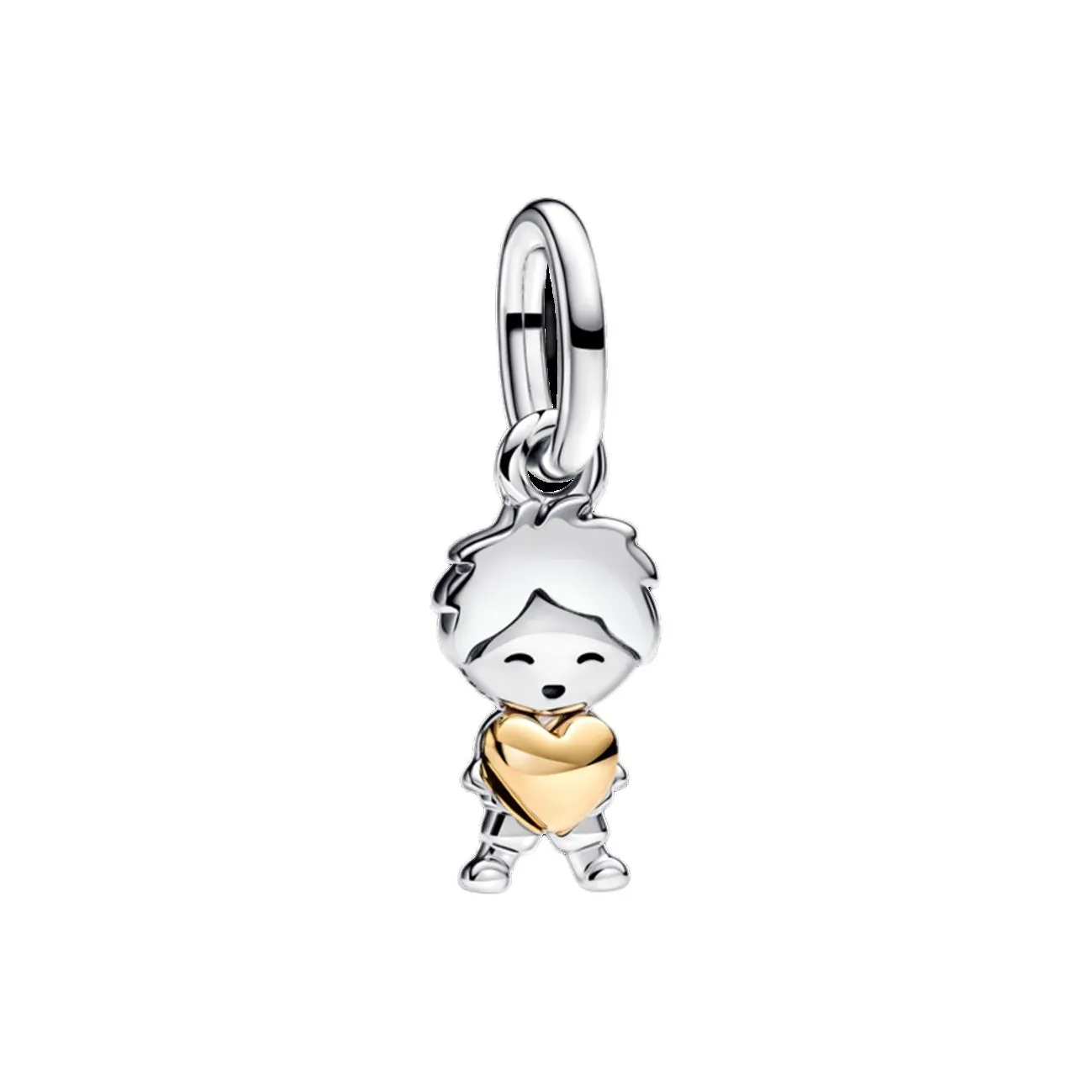 Pandora Silver Alloy 14K Gold Plated Charms / Pendants Unisex Silver