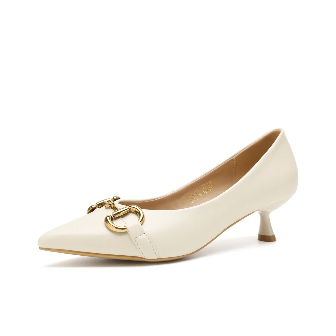 Safiya Slim Heel High Heels 3.5cm Women's Ecru