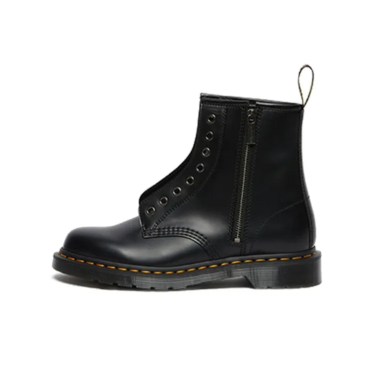 Dr. Martens Dr.Martens 1460 Elastic Smooth Leather Lace Up Boots 'Black'