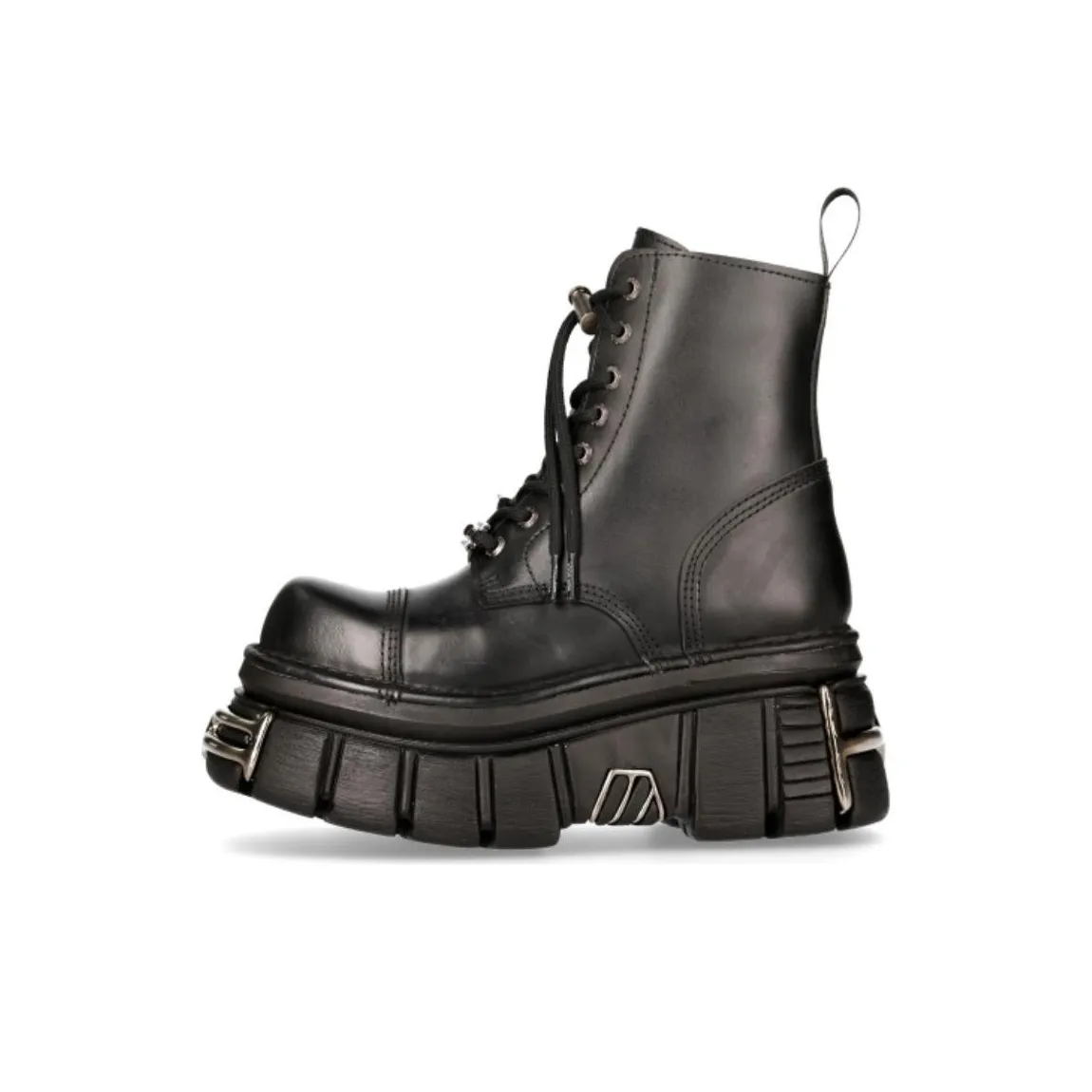 NEW ROCK Ankle Boots Unisex Black