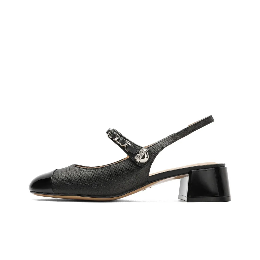 BELLE Квадратный каблук Высокие каблуки 4,5 см Женские Экрю Абрикос