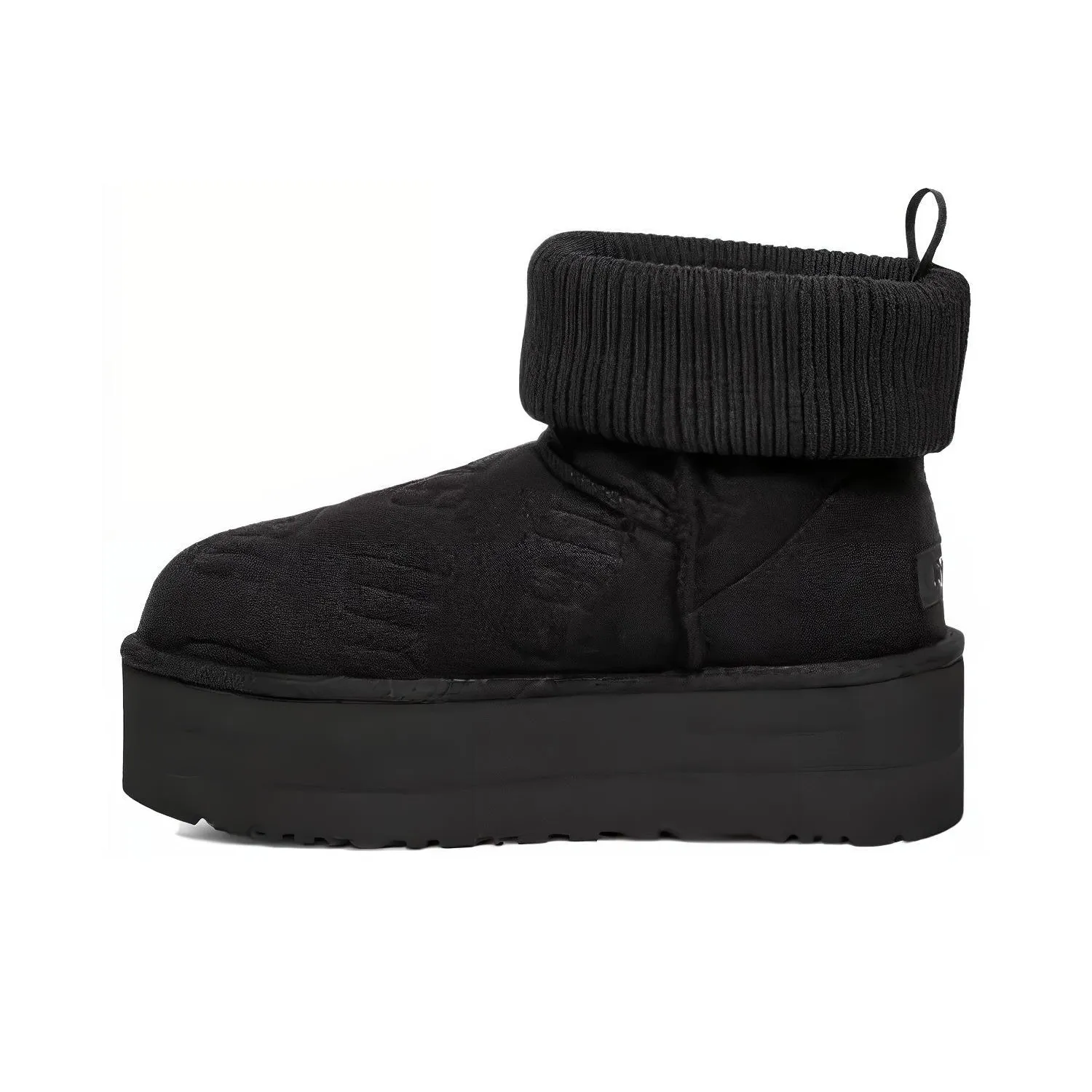 UGG Classic Mini Platform Felted Boot Black Women's