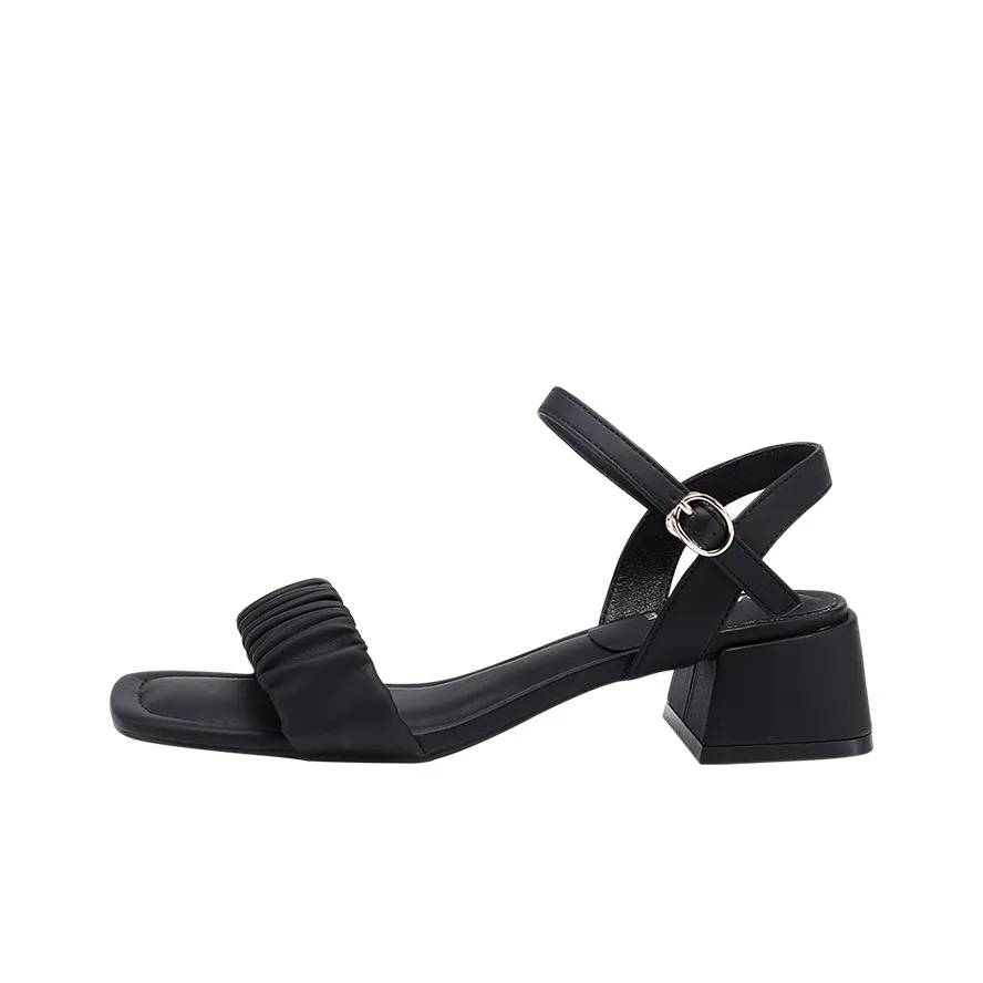 DAPHNE Block Heel One Strap Sandals 4.5cm Women's