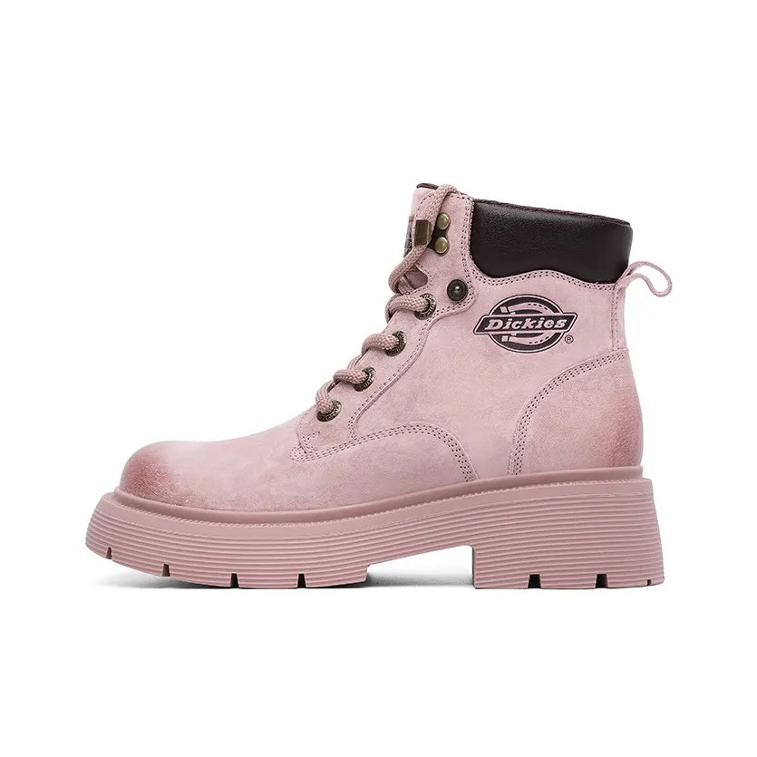 Dickies Британский стиль Fashion Versatile 11cm Мартин Boot 4CM Женские Розовый
