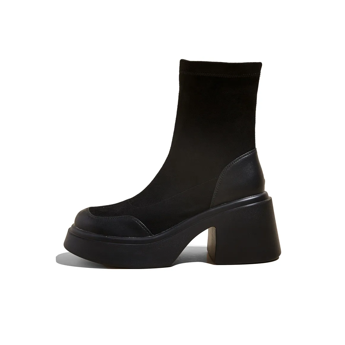 H2 Ankle Boots Women's Black/Black Fleece-Lined