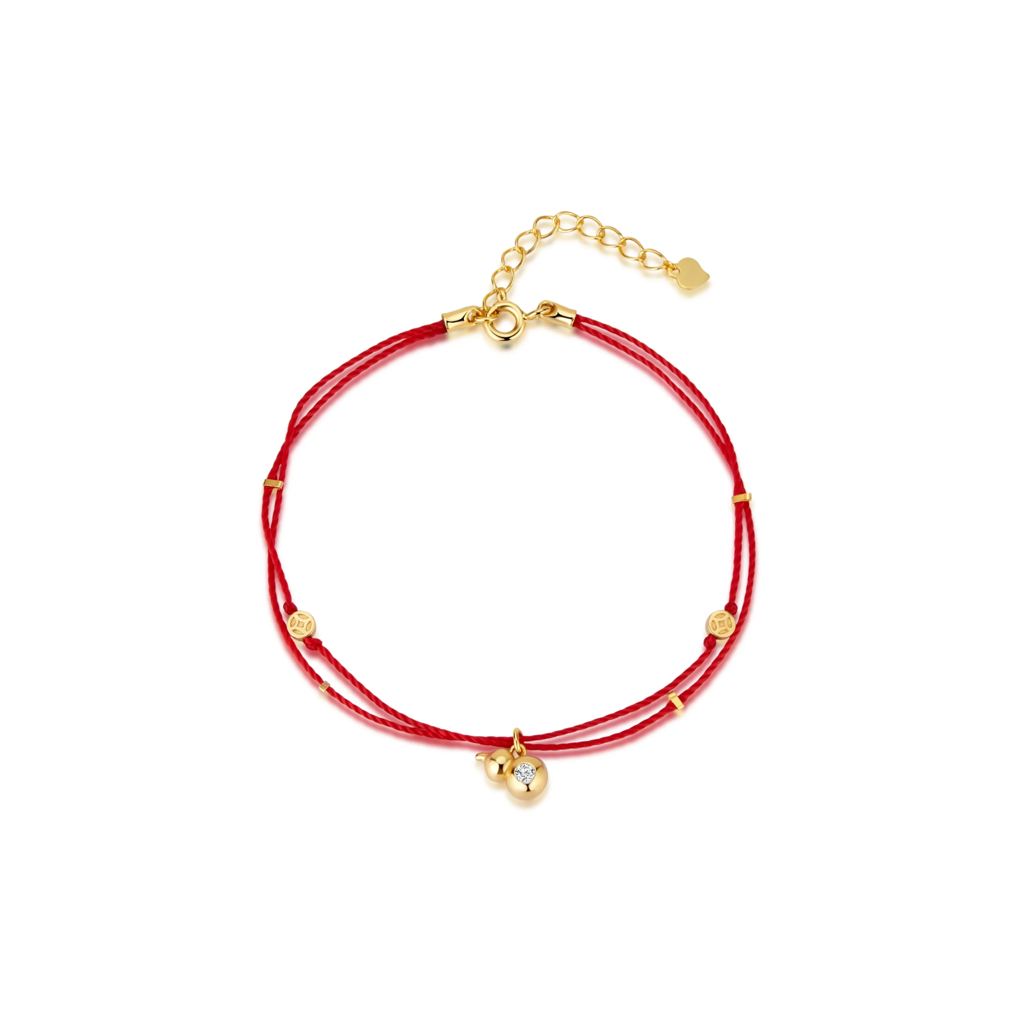 OUBI.YABI 925 Sterling Silver Gold Plated Diamond Gold Bracelets Women's