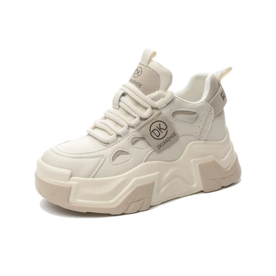 ROUBINI Износостойкий Дышащий Легкий Увеличивающий Высоту Низкий Топ Кроссовки с Толстой Подошвой Женские